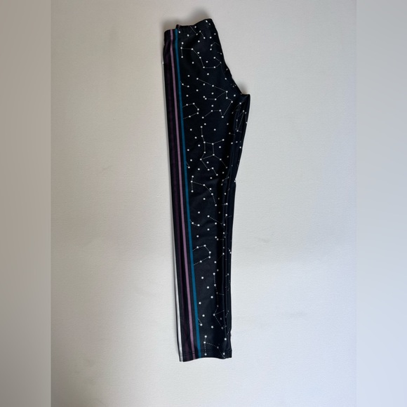 Gold Sheep 🐑 🌌 🌟 Kids leggings M 7/8 black with constellation and stripes - Picture 11 of 12